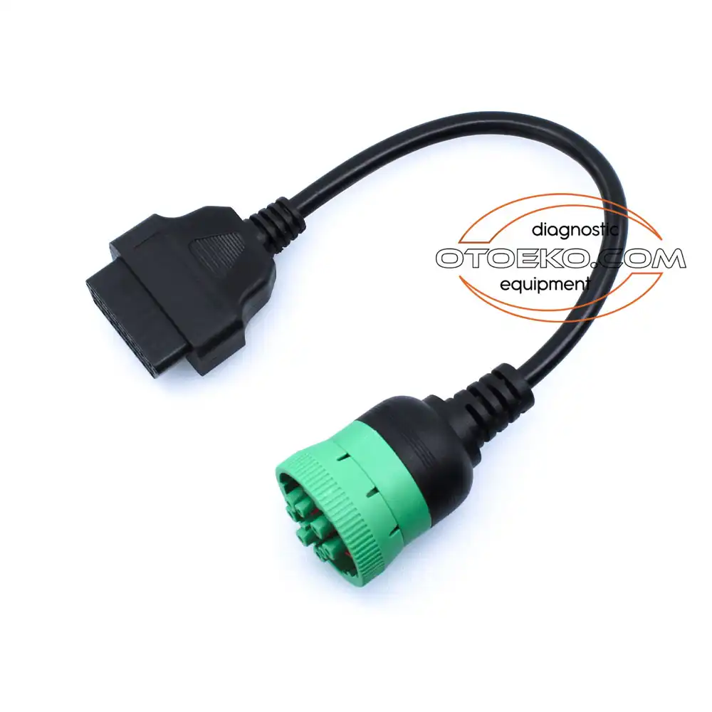 J1939 9 Pin - Obd2 Dönüştürücü Kablo Soketi / Yeşil - 4