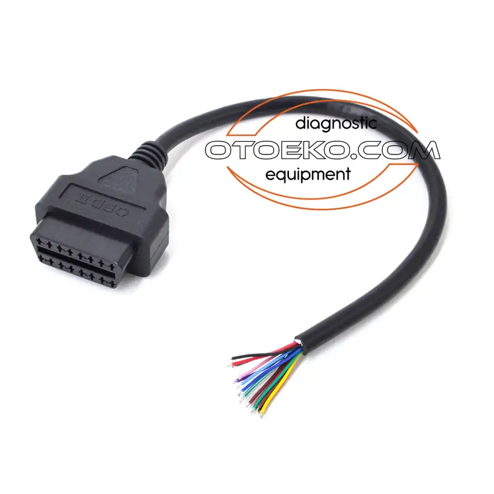 Obd2 16 Pin Ucu Açık Dişi Uzatma Kablosu / 30 CM - 6