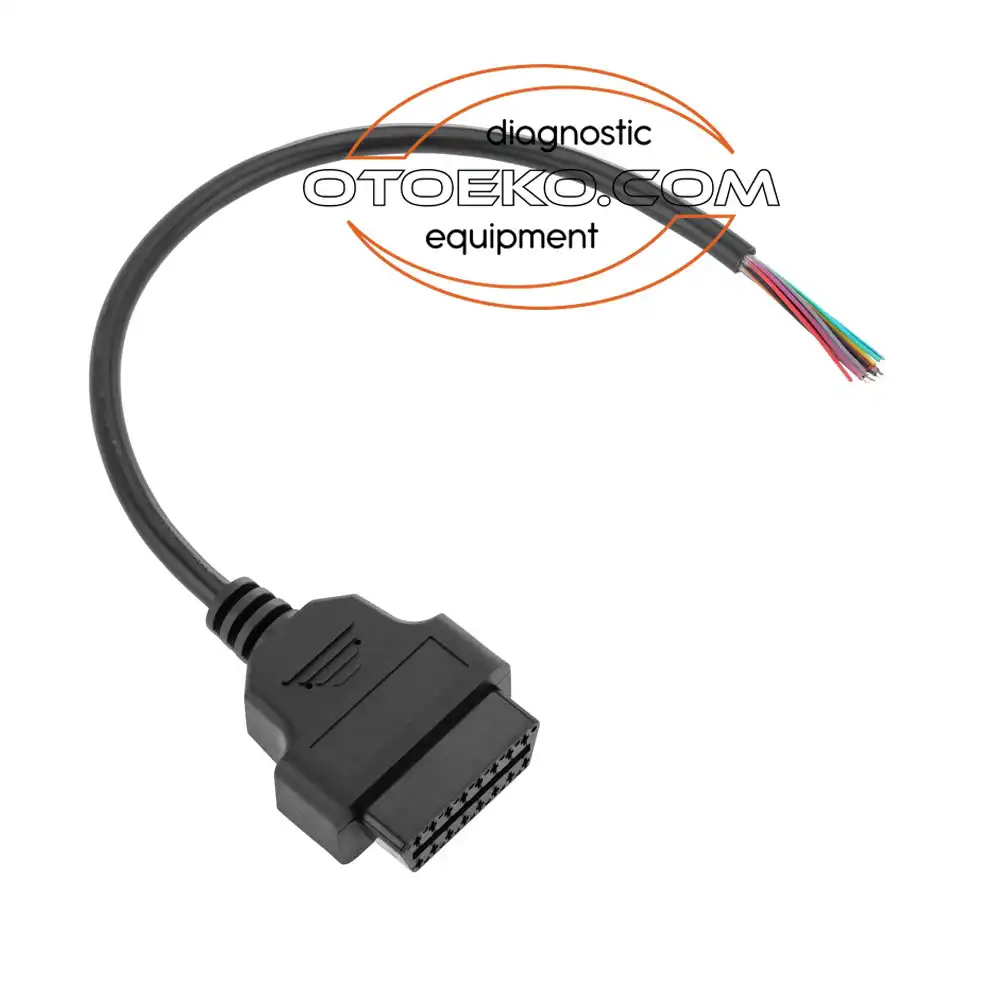 Obd2 16 Pin Ucu Açık Dişi Uzatma Kablosu / 30 CM - 8