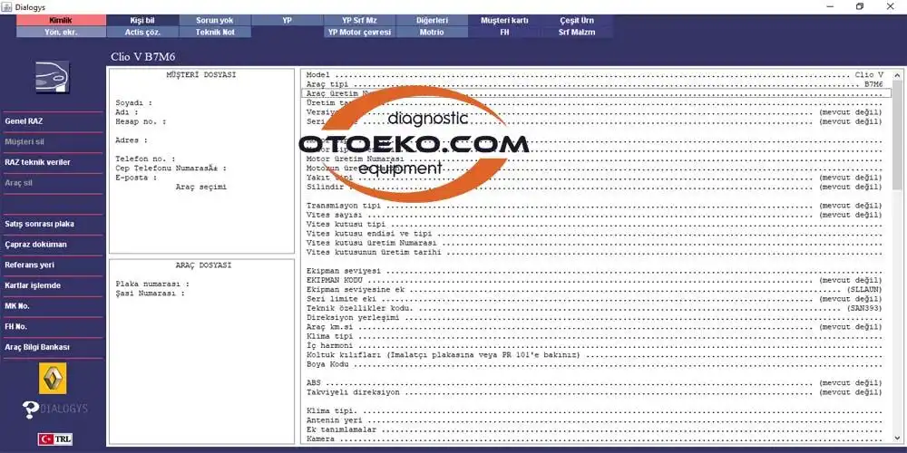 Dialogys Yazılım Arayüzü