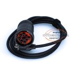 J1939 9 Pin - RS232 Dönüştürücü Kablo Soketi / Siyah Tip 1 - Görsel 3