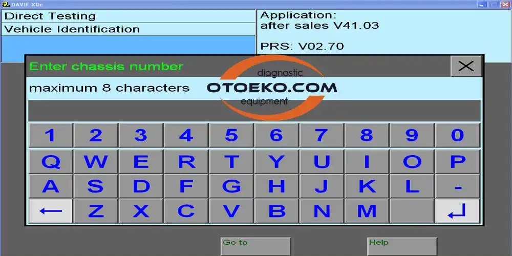 DAF Davie v95 Diagnosztikai Képernyő