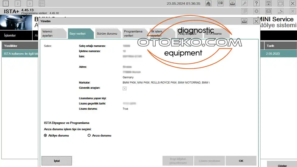 BMW ISTA+ Komponent Testi