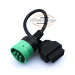 J1939 9 Pin - Obd2 Dönüştürücü Kablo Soketi / Yeşil - Görsel 5