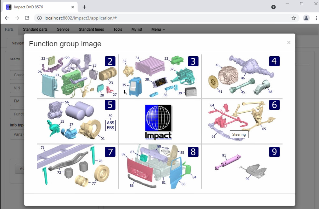 Volvo Impact v2021 Yedek Parça Kataloğu