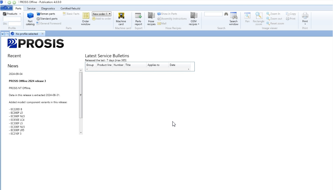 Volvo Prosis İş Makinaları Teknik Bilgi Sistemi