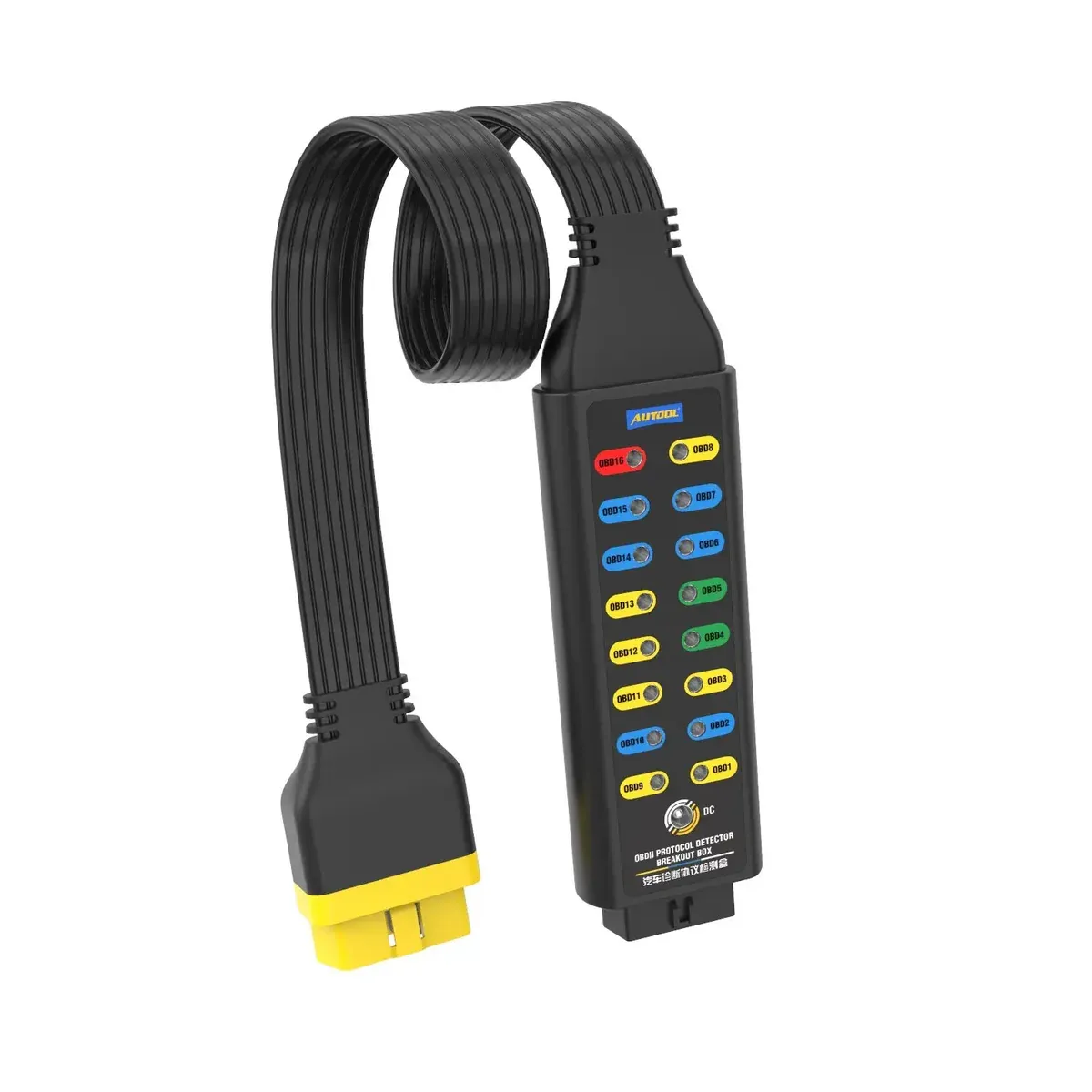 AUTOOL OBD2 Breakout Box Protokol Algılayıcı Bağlantı Görünümü