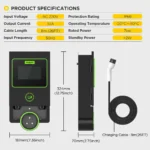 Autool C701 Elektrikli Araç Şarj İstasyonu / Ev Tipi - Görsel 5