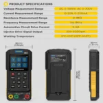 Autool DM303 Otomotiv Diagnostik Multimetresi Test Cihazı - Görsel 8