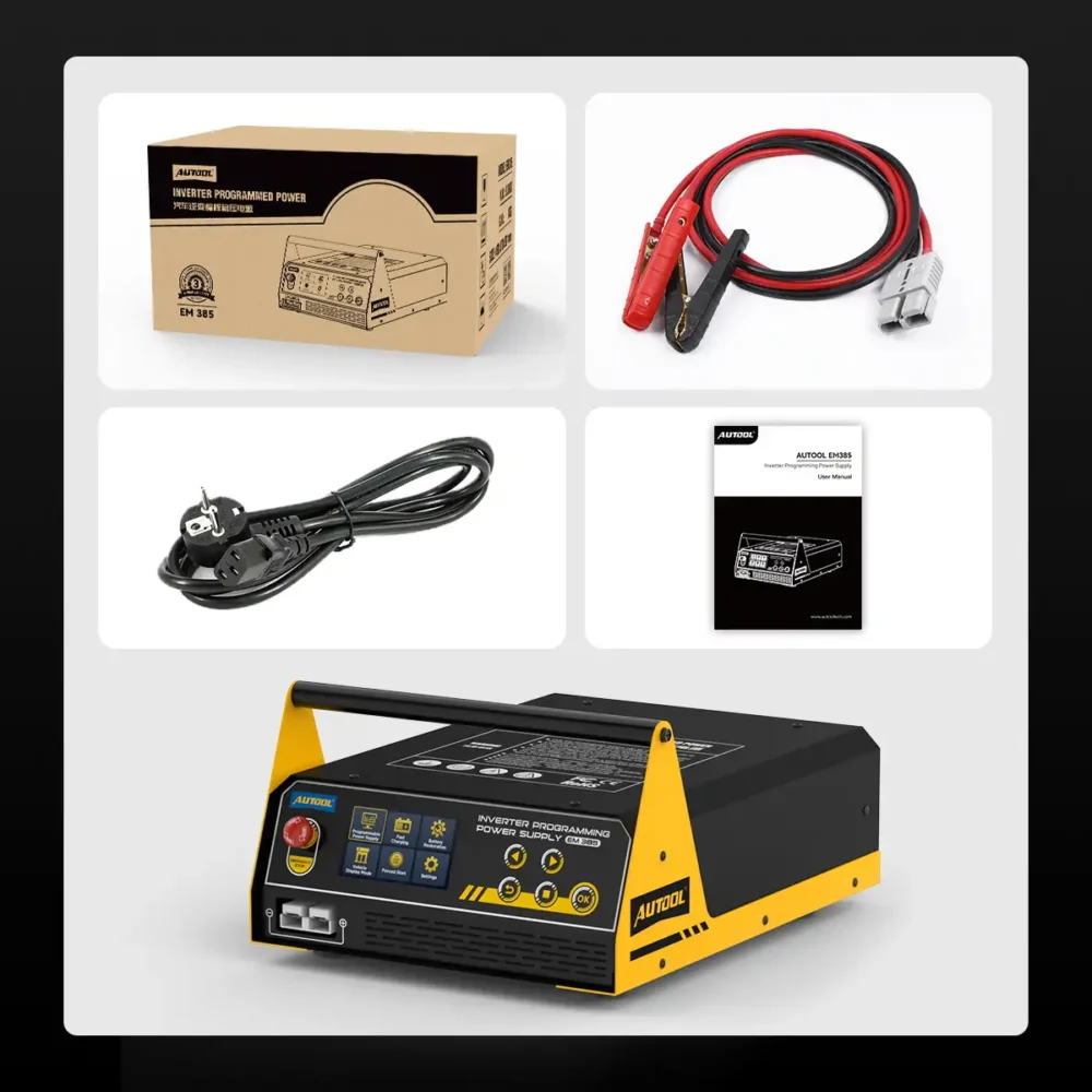 Autool EM385 ECU Programlama ve Akü Şarj Cihazı | 3'ü 1 Arada Profesyonel / Türkçe - Görsel 7