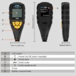 Autool TG501 Oto Boya Kalınlık Ölçme Cihazı - Görsel 5