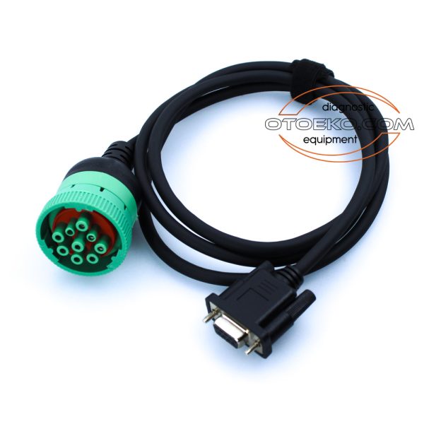 J1939 9 Pin - RS232 Dönüştürücü Kablo Soketi / Yeşil Tip 2